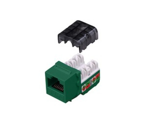 VANCO  820819                 Category 6 90 Degree Keystone Inserts - 8 Conductor and Green