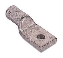 THOMAS & BETTS  53173                 Copper One-Hole Heavy Duty Lug, Standard Barrel, Blind End, Max 35kV, Wire Size 2750/24, 1/2 in Bolt Size, 1-3/16 in Hole Spacing, Tin Plated, Die Code 150
