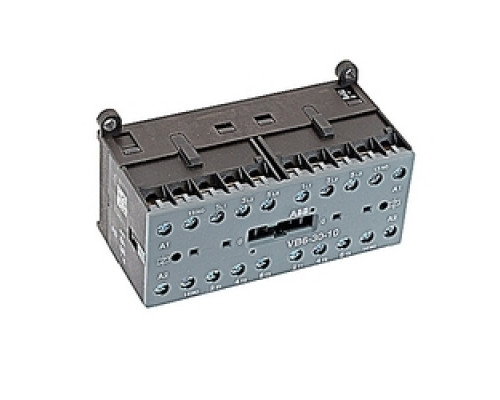ABB  VB6-30-10-84   Mini Contactor, Mech Interlock, 12A, 2 NO Aux Cont, 110-127 V AC Coil