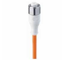 LUMBERG AUTOMATION  934733013  WRKT 5-522/2 M   M12-round-plug connector, straight 5-pole single-ended female cordset, 2 meters, orange TPE jacket, according to IEC 61076-2-101