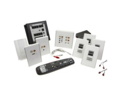 ON-Q/LEGRAND  AU5744-WH  AU5744WH                 Zone Kit, Studio, 4-Zone, Multi-Source, Charge and Play, White, For Audio System