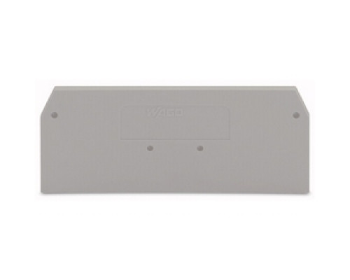 WAGO CORPORATION  281-324   End And Intermediate Plate, 2.5 mm Thick, Gray