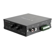 C2G  CG40100  CG40100                 Audio Amplifier, Plenum, 24 Volt DC, 2 Ampere, 40 Watt, 3.5 MM Stereo Input Port, 118 MM Width x 127 MM Depth x 34 MM Height, Metal Enclosure, Black