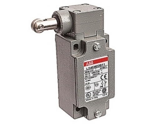 ABB  LS45M22B11   40 mm metal limit switch with lateral plunger with vertical roller