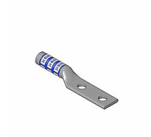 THOMAS & BETTS  256-30695-868PH                 Copper Two-hole Lug, Long Barrel, Peep Hole, Max 35kv, Wire Size #6 AWG, 1/2 Inch Bolt Size, 1-3/4 Inch Hole Spacing, Tin Plated, Die Color Code Blue, Die Code 24