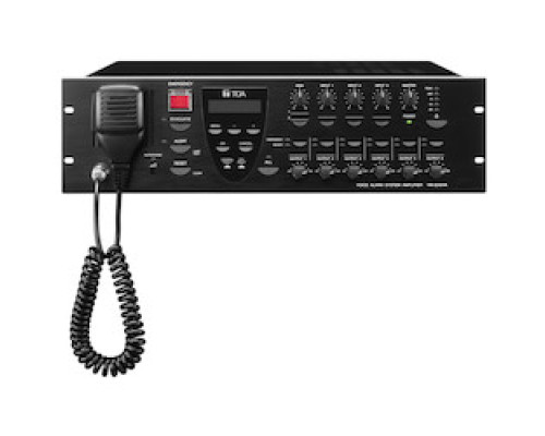 TOA ELECTRONICS INC  VM-3240VA                 Voice Alarm System Amplifier, Multi-Function, LCD, 120 Volt AC 60 Hertz, 60 Watt, 50 to 20000 Hertz, 48 Kilohertz Audio Input/Output, Aluminum Black Panel