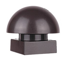 THOMAS & BETTS  K852BR   Post Top Light, Height 4-3/8 Inches, Diameter 5-1/8 Inches, Bronze, Aluminum, G12-1/2 10 Watt Maximum 120V Candelabra Base, with Metal Back Plate and Mounting Hardware