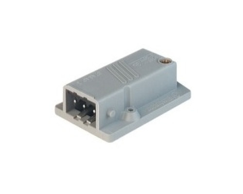 HIRSCHMANN  932514106   STASAP 3 N grey; Surface mounted connector, 3 contacts + PE, male, 16A 400 V AC, 10A 250V DC