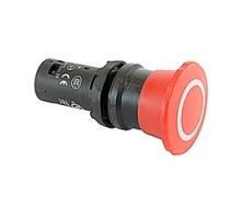 ABB  CE4P-10R-02   Compact emergency stop pull release pushbutton with red mushroom actuator and 22mm mounting and 2 NC contact blocks