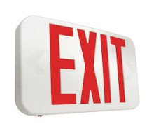 COOPER LIGHTING LLC  APX7R   LED EXIT, POLYCARBONATE, AC  ONLY, UNIVERSAL FACE, RED LETTERS,WHITE