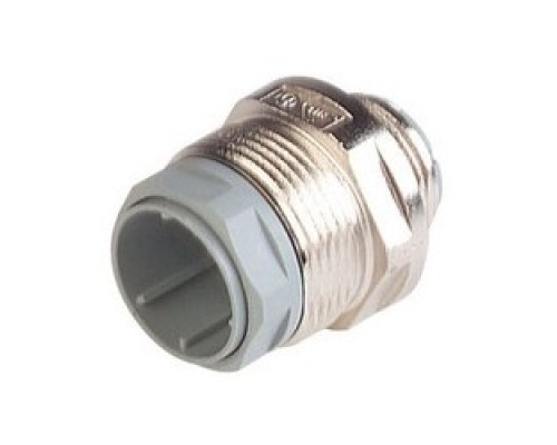 HIRSCHMANN  932626106   N11R AM; Panel-mounted connector with metal screw-in casing, 11 contacts + PE, male, PG13.5, DIN 43651, 5A 60V AC/DC, grey housing, unassembled