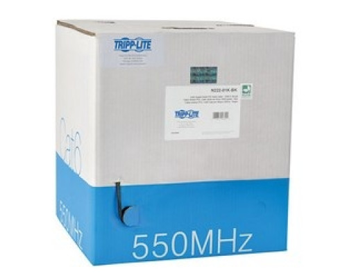 TRIPP LITE  N222-01K-BK   Cat6 Gigabit Bulk Solid-Core PVC Cable, Black, 1000 ft., TAA