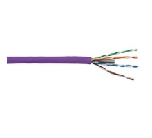 LIBERTY AV  24-4P-L6-EN-VIO   Liberty Category 6 U/UTP Riser Rated Network Cable Features: 4 Twisted Unshielded Pairs In Varying Twist Lengths 23AWG Solid Bare Copper Conductors True 550mhz Positive ACR Sweep For Maximum Performance Riser Rated Lead-f