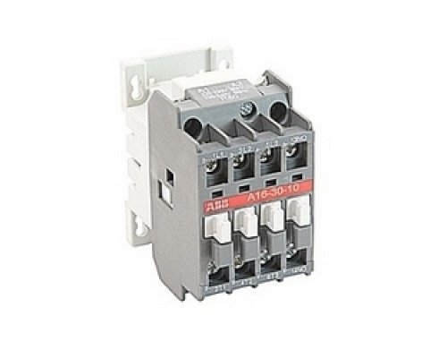 ABB  A16-30-10-80   3 pole, 30 amp, non-reversing across the line contactor with 230-240V AC coil and 1 NO auxiliary contact