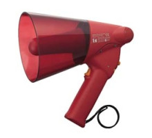 TOA ELECTRONICS INC  ER-1206S                 Megaphone, Splashproof, Hand Grip, 10 Watt, 315 Meter Audible Range, 20 dB SPL, 450 to 6000 Hertz, IPX5, 6