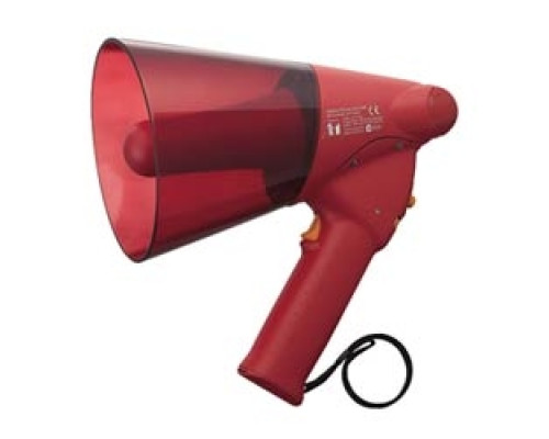 TOA ELECTRONICS INC  ER-1206S                 Megaphone, Splashproof, Hand Grip, 10 Watt, 315 Meter Audible Range, 20 dB SPL, 450 to 6000 Hertz, IPX5, 6