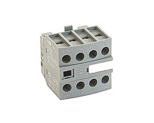 ABB  CA4-04M   4 NC front mounted instantaneous auxiliary contact block for AF09-30-10 through AF16-30-10 across the line contactors