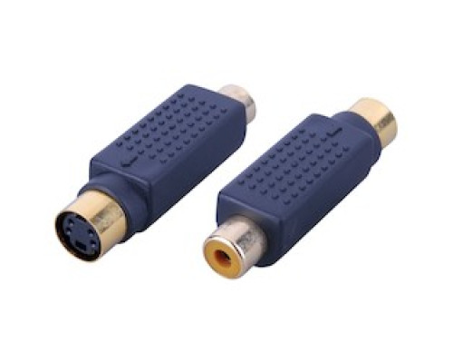 VANCO  120075                 S-Video Mini Din 4 Pin Female Jack to RCA Female Jack