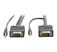 TRIPP LITE P504-035         VGA Coax Monitor Cable with Audio, High Resolution cable with RGB Coax HD15 and 3.5mm M/M 35-ft.