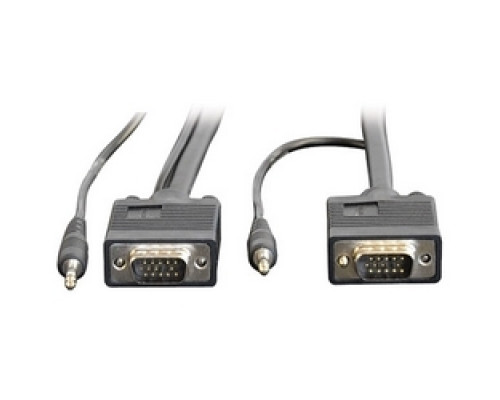 TRIPP LITE P504-035         VGA Coax Monitor Cable with Audio, High Resolution cable with RGB Coax HD15 and 3.5mm M/M 35-ft.