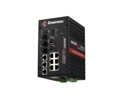 PEPPERL+FUCHS COMTROL INC  32061-6   Managed Industrial Ethernet switch, seven Fast Ethernet ports, and three Gigabit Ethernet combo ports, extended operating temperature range