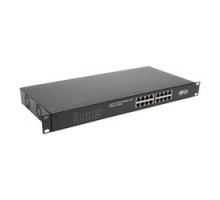 TRIPP LITE  NG16POE   16-Port 10/100/1000 Mbps 1U Rack-Mount/Desktop Gigabit Ethernet Unmanaged Switch with PoE+, 260W, Metal Housing