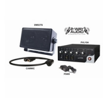 SPECO TECHNOLOGIES  2WAK2                 2-way Audio Kit with 15 W RMS Amplifier, Line-level Microphone and 4 in. Wall-mount 70/25 V Speaker