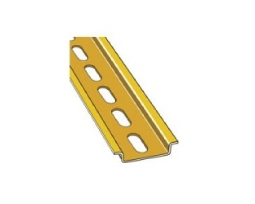 TE-ENERGY  010159826   DIN Rail Tall 35mm W x 15 mm H Perforated Steel 2m Length