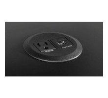 SALAMANDER DESIGNS FI/CP5/BK         Round: 110 and Dual USB Charge Black