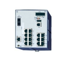 HIRSCHMANN  943434026   16 port Fast-Ethernet Compact OpenRailSwitch, managed, software Layer 2 Professional, for DIN rail store-and-forward-switching, fanless; 16 ports in total; 1. uplink: 100BASE-FX, MM-SC; 2. uplink: 10/100BASE-TX, RJ45; 14 x 10/1