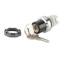 ABB  M2SSK2-301   Modular, key operated, 2 position, maintained selector switch with a chrome metal bezel and key release code 72/Ronis 421