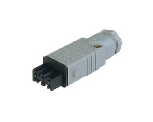 LUMBERG AUTOMATION  932140106  STAK 3 GREY   STAK 3 N grey; Cable Socket with strain relief, 3 contacts + PE, female, PG11