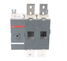 ABB  OT1200U02   2 pole, 1200 amps rated at 600 V AC, UL 98, open non-fusible disconnect switch