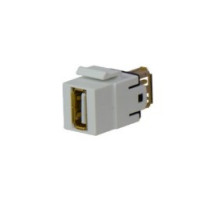 ON-Q/LEGRAND  WP1220WH                 Keystone Insert, USB 2.0 A/A Coupler, 0.65