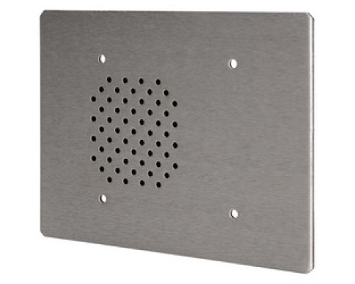 QUAM-NICHOLS COMPANY  CIS6/25                 3-Gang Listen-Only Station, 25V, Vandal-Resistant, Stainless Steel, No Button