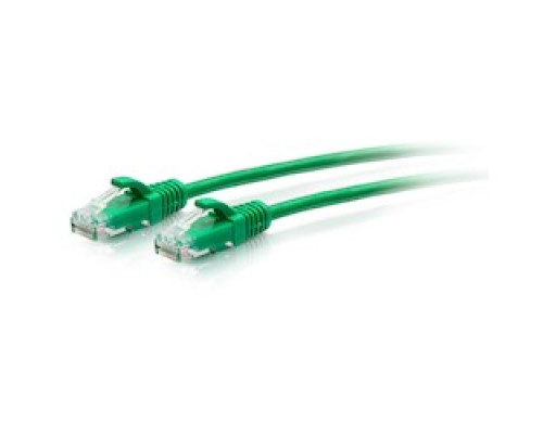 C2G  C2G30156                 7FT/2.1M CAT6A SLIM PATCH 28AWG GREEN