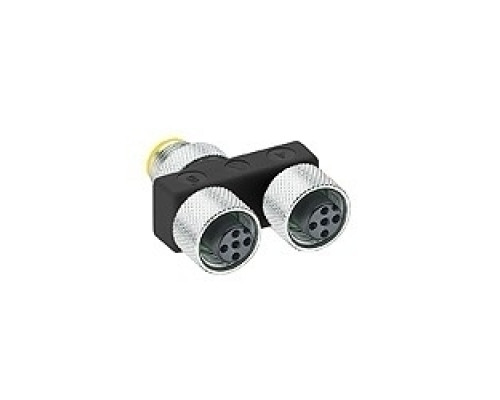 LUMBERG AUTOMATION  600000112  ASBS2 M12-S2325   Splitter/T-connector, 2-way, 5-poles with one M12 Male Connector and two M12 Female Connectors