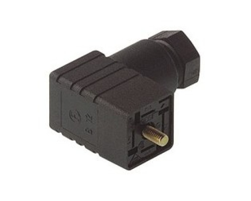HIRSCHMANN 933138100  GDS 207 black; Cable Socket with central screw M 3 x 28, 2 contacts + PE, PG7, industrial standard 9.4 mm , Type C