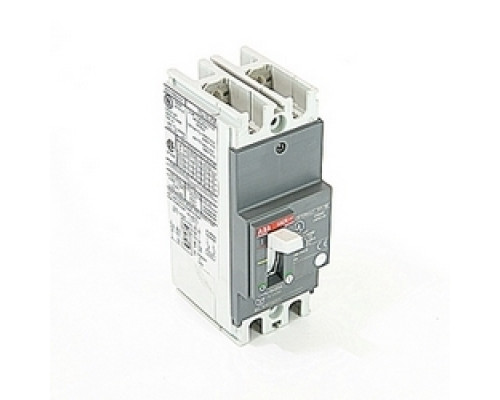 ABB  A1A020TW-2   2 pole, 20 amps rated at 240V AC and 250V DC, fixed trip point molded case circuit breaker, with a thermal magnetic trip device and 10kA at 240V AC and 5kA at 250V DC interrupt current rating