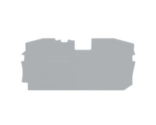 WAGO CORPORATION  2016-1291   END PLATE FOR 2016-1201 1MM GREY