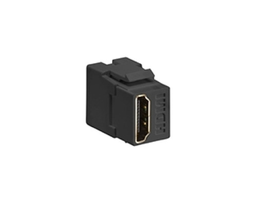 LEVITON  40834-00E                 QuickPort HDMI Connector, Feed-Through, Black
