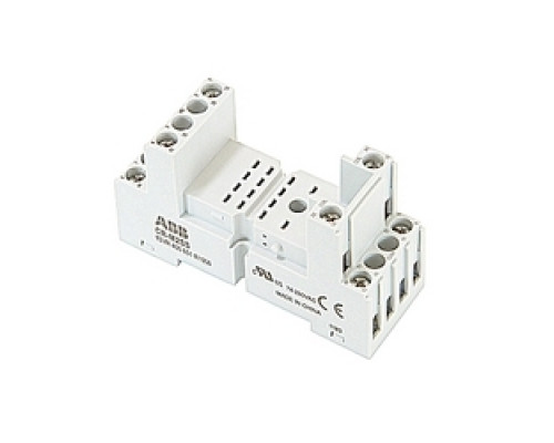 ABB  1SVR405651R1000   Standard Socket For 2 C/O Relays Screw