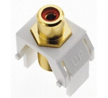 ON-Q/LEGRAND  WP3462WH                 Keystone Insert, Audio/Video, RCA to F Connector, 0.87