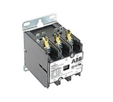 ABB  DP25C3P-1   3 pole, 25 amp, non-reversing, definite purpose contactor, 120V AC coil, industry standard mounting plate
