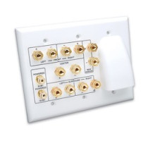 VANCO  HTWP62BW                 Whole House Audio and 6.2 Home Theater Wall Plate, White