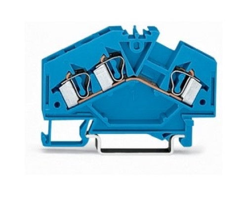 WAGO CORPORATION  281-651   THROUGH TERMINAL BLOCK 3-CONDUCTOR 28 - 12 AWG FOR EX I - BLUE