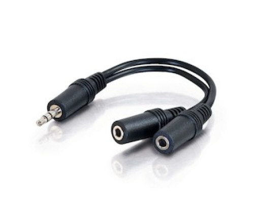 C2G CG40426 40426         3.5MM Male To 2 3.5MM Female Y Cable