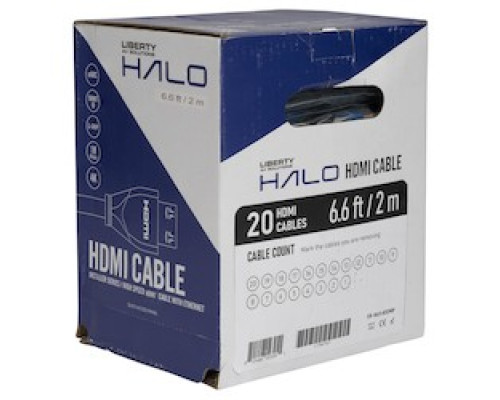 LIBERTY AV  HALO-HC02.5MBP                 Liberty Halo Series Copper HDMI Cable Master Pack