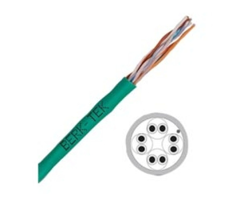 BERK-TEK  10032205                 HyperPlus 5e, Category 5e, Plenum UTP Cable, Gray, Reel in a Box
