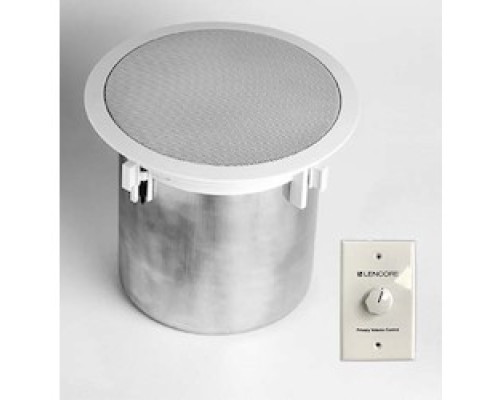 LENCORE ACOUSTICS LLC  LG035M6-RCVC                 Classic Speaker, Ceiling Plate, brushed aluminum housing, White cover, Remote CVC